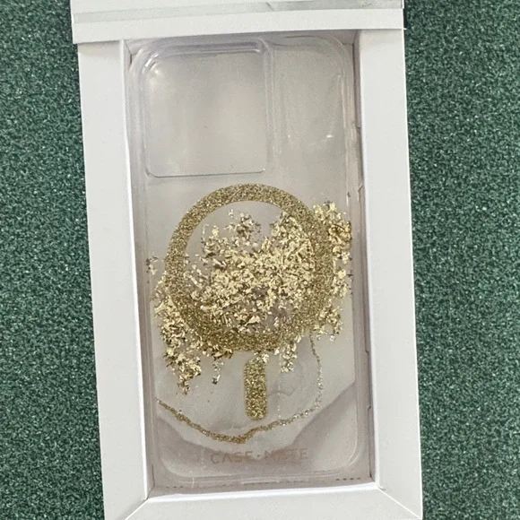 Case-Mate Glitter Gold iPhone 15 Pro Case - Picture 2 of 2